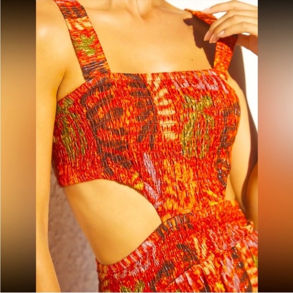 ANTHROPOLOGIE THE PIPER BANDEAU CUTOUT MAXI DRESS - Picture 2 of 3